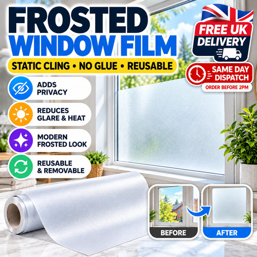Frosted privacy window film - frosted,