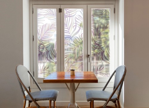 Decorative tropical window - tropical,