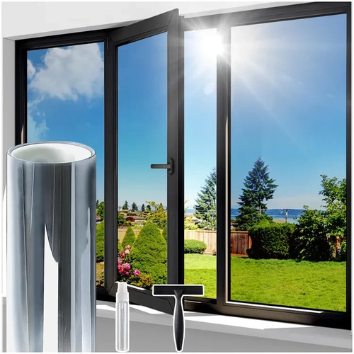 One way clear window film - clear,