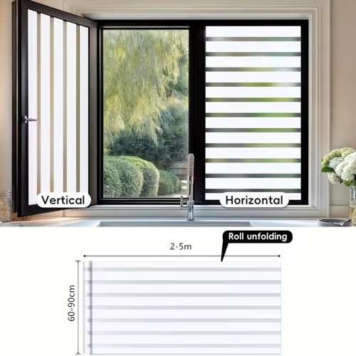 Striped frosted glass - frosted,