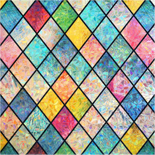 Stained window film for glass - film,